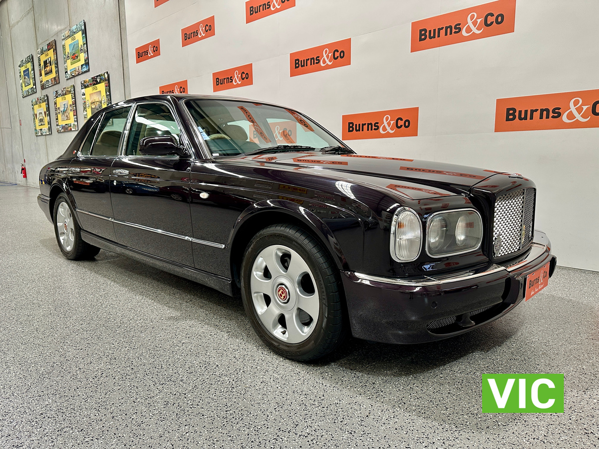 2001 BENTLEY ARNAGE 6.75L TURBO V8 AUTO SEDAN