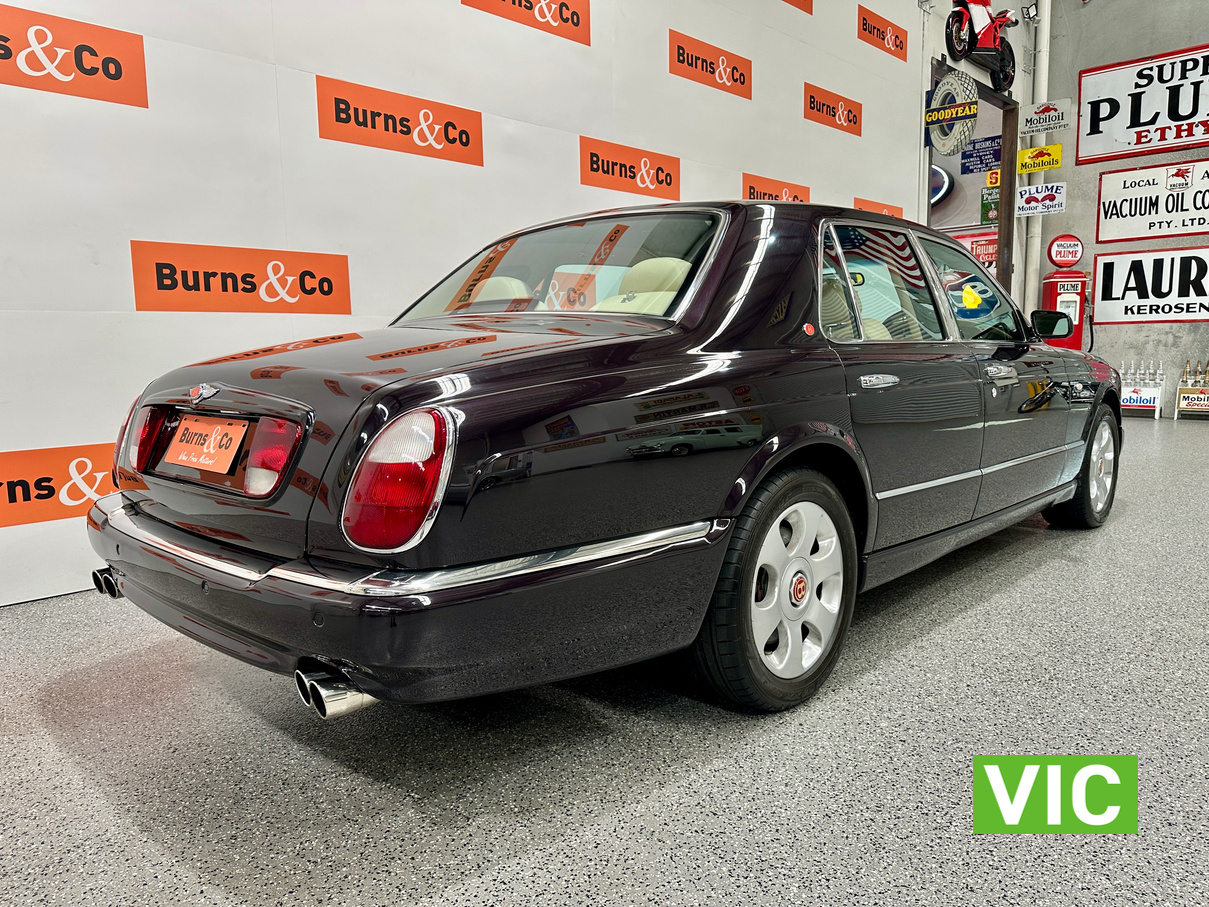 2001 BENTLEY ARNAGE 6.75L TURBO V8 AUTO SEDAN