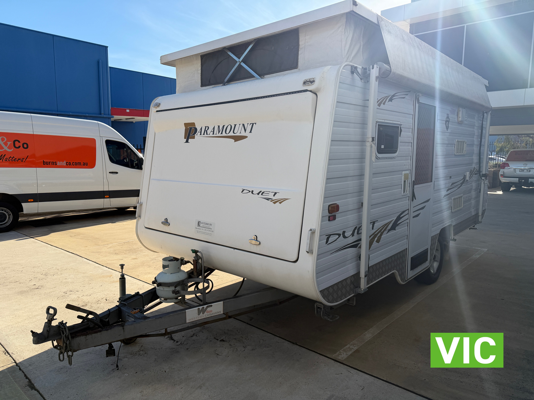 2007 PARAMOUNT DUET POP TOP CARAVAN