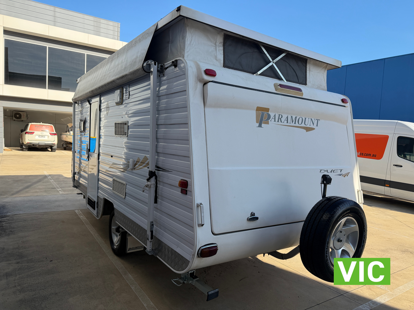 2007 PARAMOUNT DUET POP TOP CARAVAN