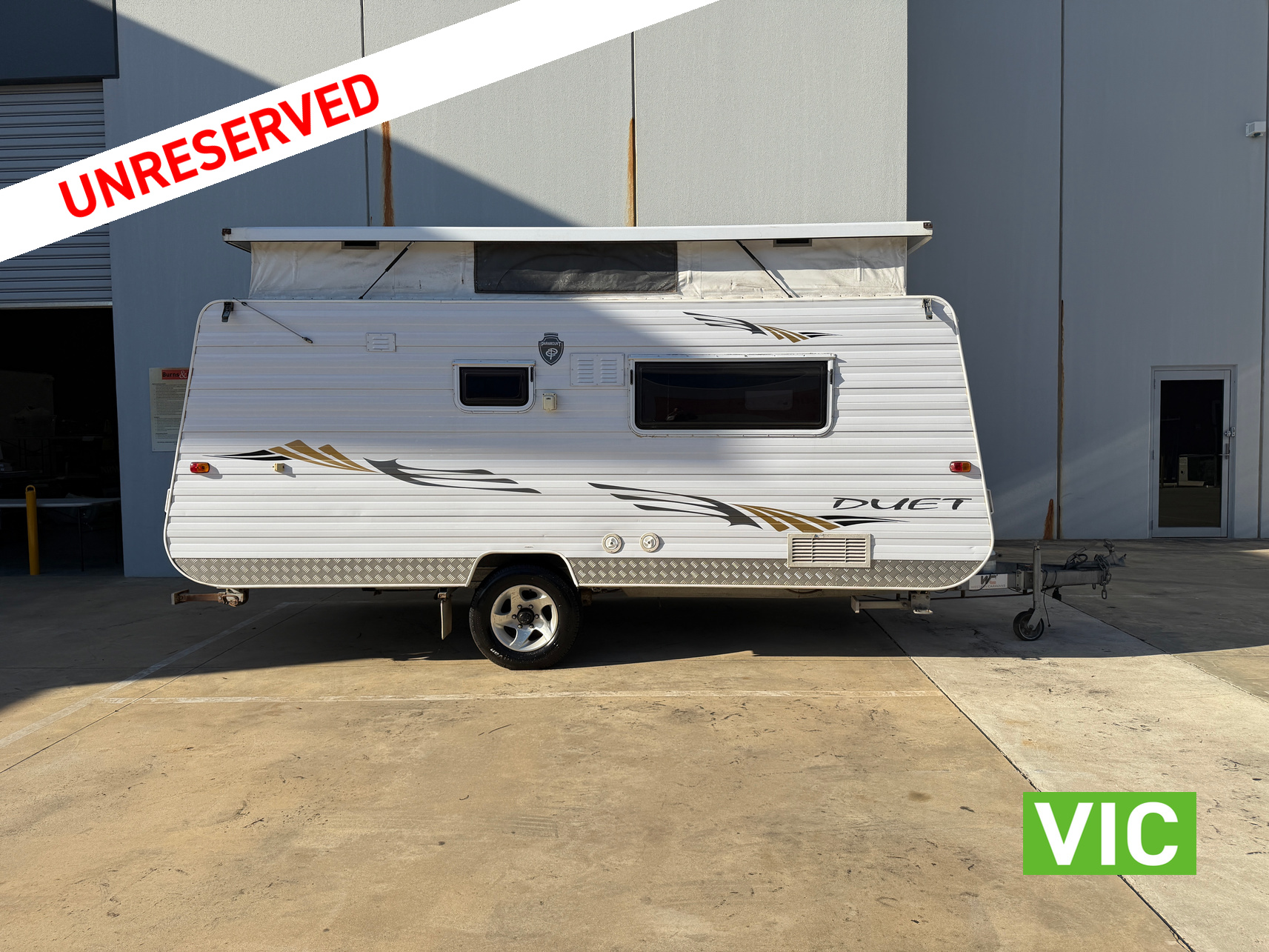 2007 PARAMOUNT DUET POP TOP CARAVAN
