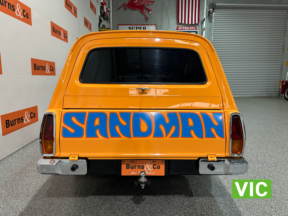 1976 HOLDEN HX SANDMAN FACTORY V8 PAPAYA MANUAL PANELVAN