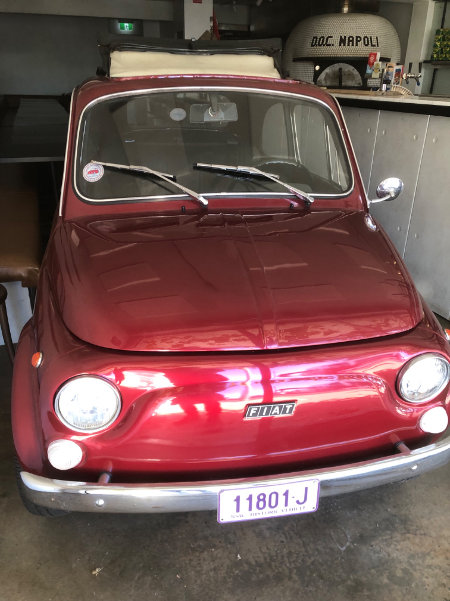 1971 FIAT 500 D SUN-ROOF 4 SP MANUAL 2D SEDAN