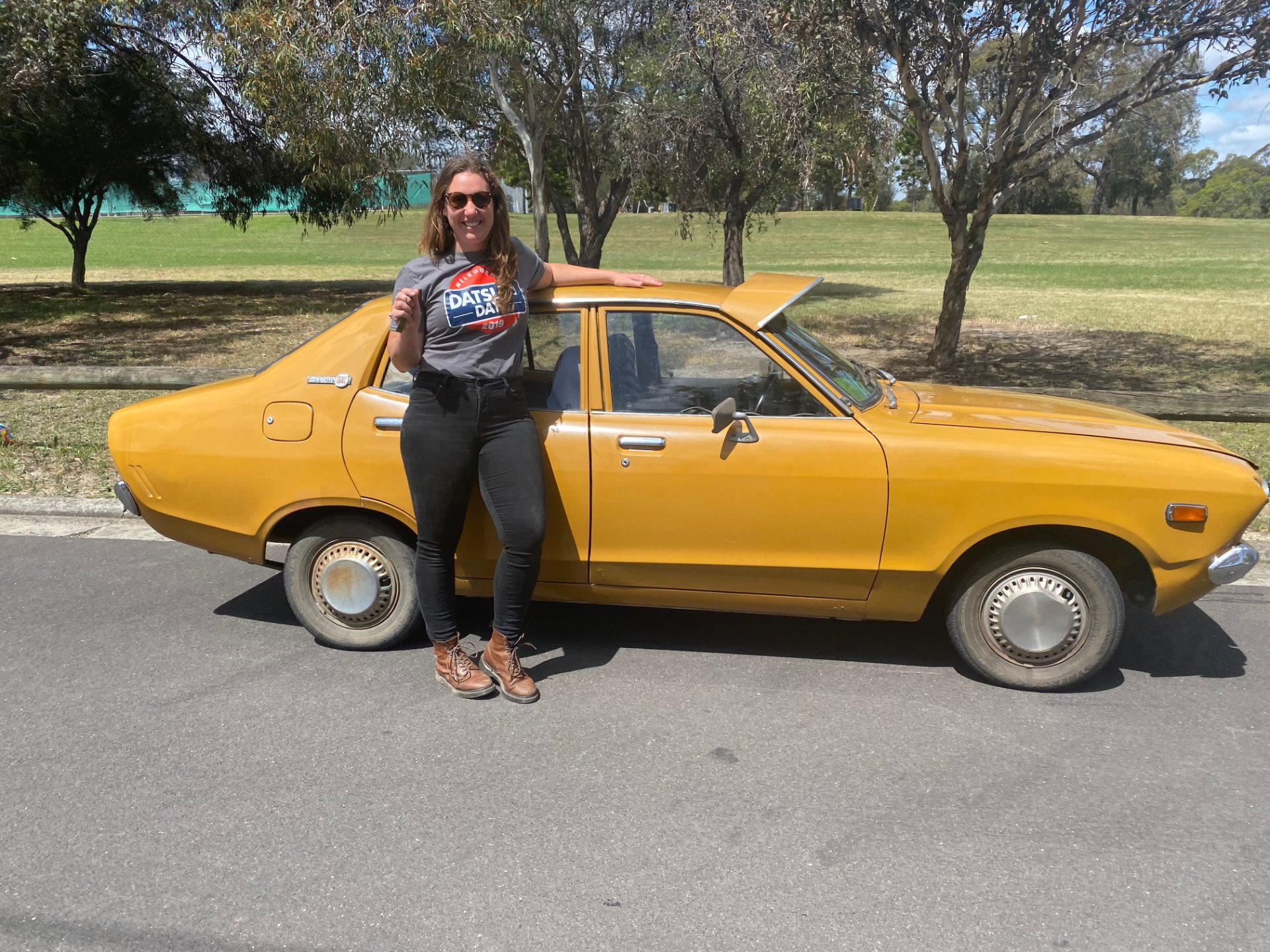1974 DATSUN 120Y DELUXE 4 SP MANUAL 4D SEDAN