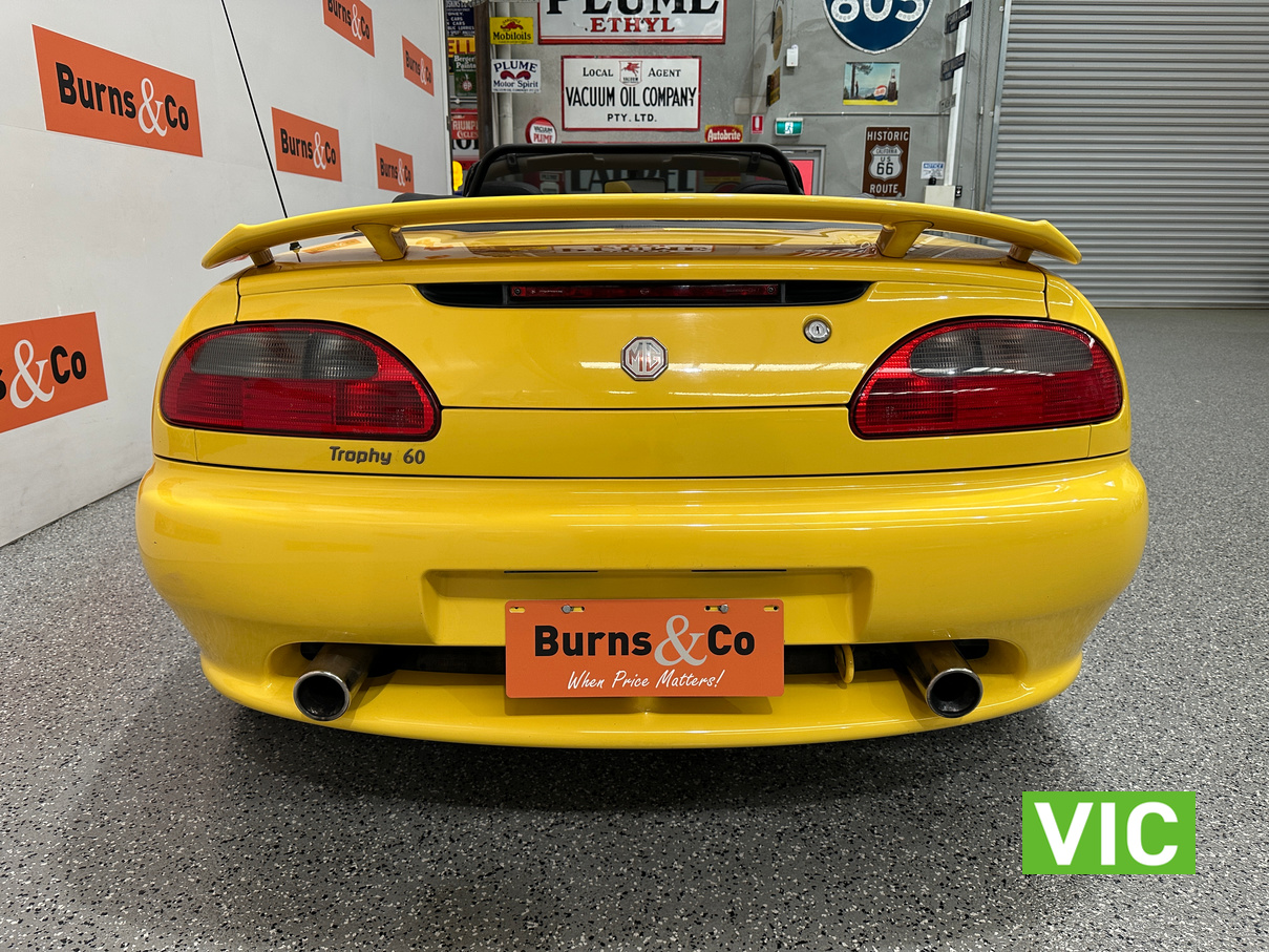2001 MG F TROPHY EDITION 4CYL MANUAL ROADSTER