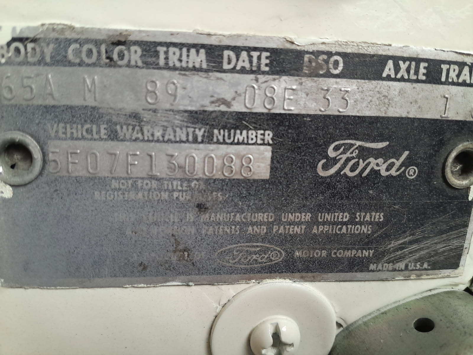 1964 FORD MUSTANG COUPE 