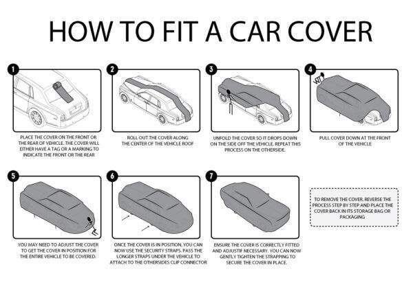 Autotecnica Car Cover, Stormguard Sedan Car Cover XXL up to 5.8m Long, Each