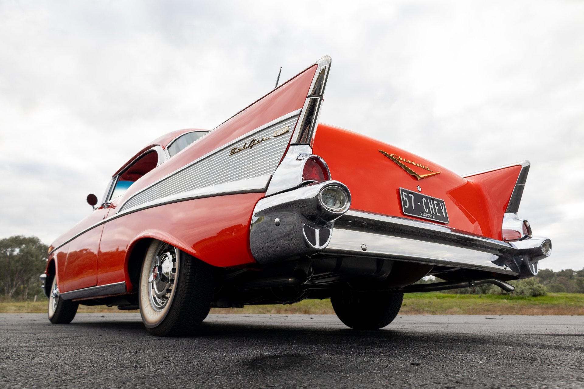 1957 CHEVROLET BEL AIR 3 SP AUTOMATIC COUPE