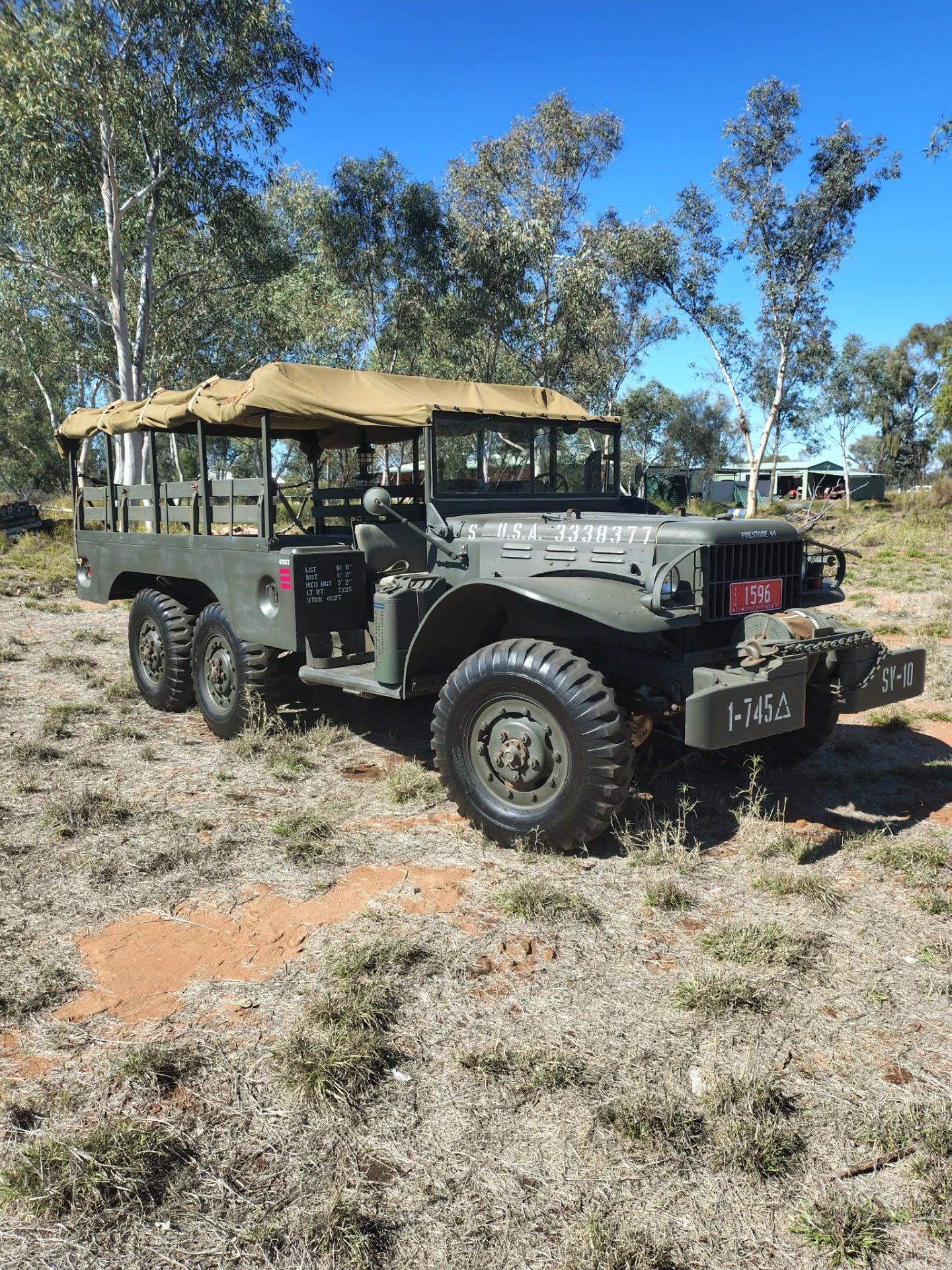 1943 DODGE WWII WC63 6X6 WEAPON CARRIER