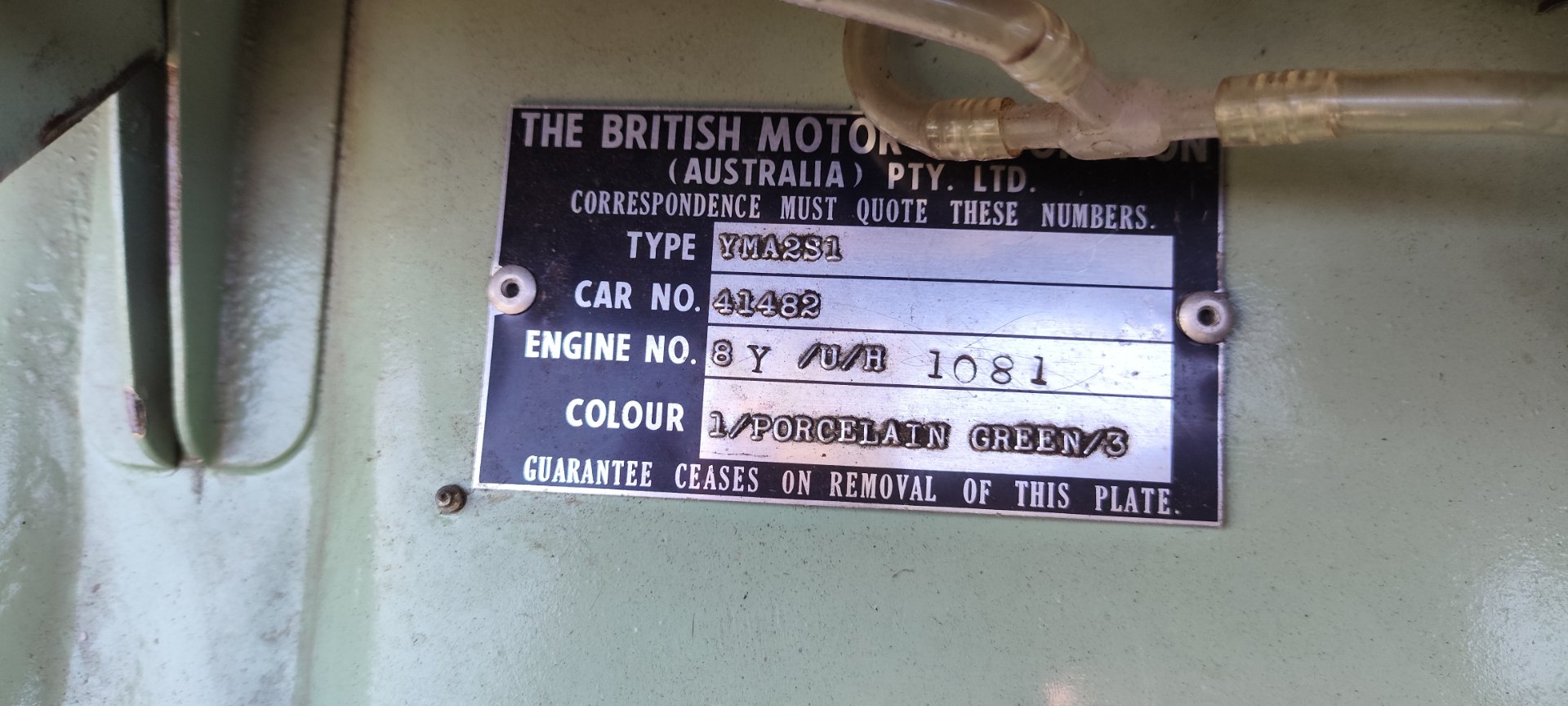 1963 MORRIS 850 4 SP MANUAL 2D SEDAN 