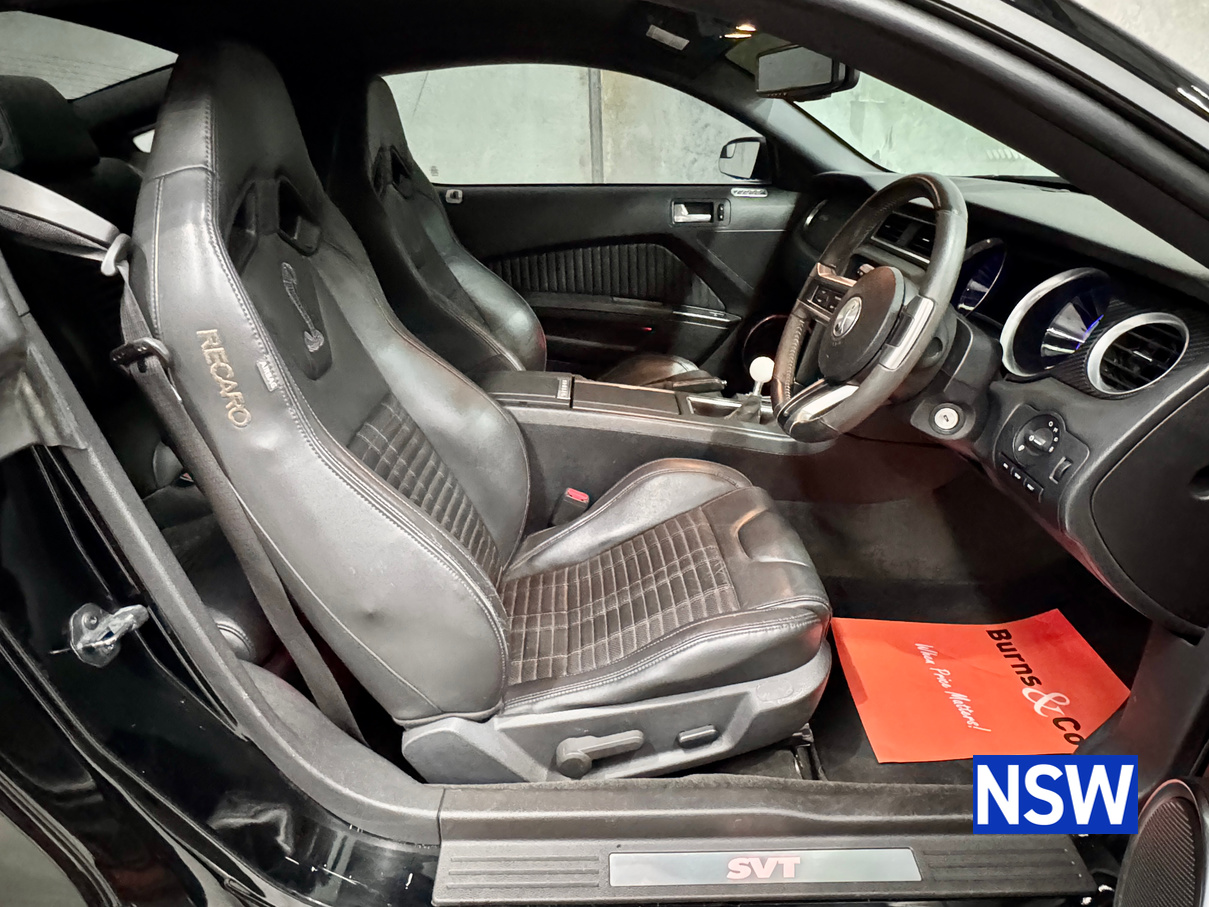 2011 FORD MUSTANG GT500 SHELBY SVT 6 SP MANUAL 2D COUPE