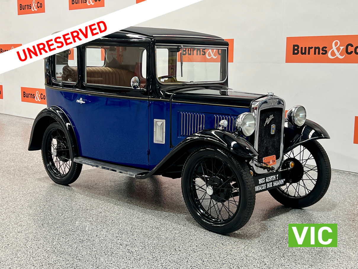 1933 AUSTIN 7 DELUX 4CYL MANUAL BOX SALOON
