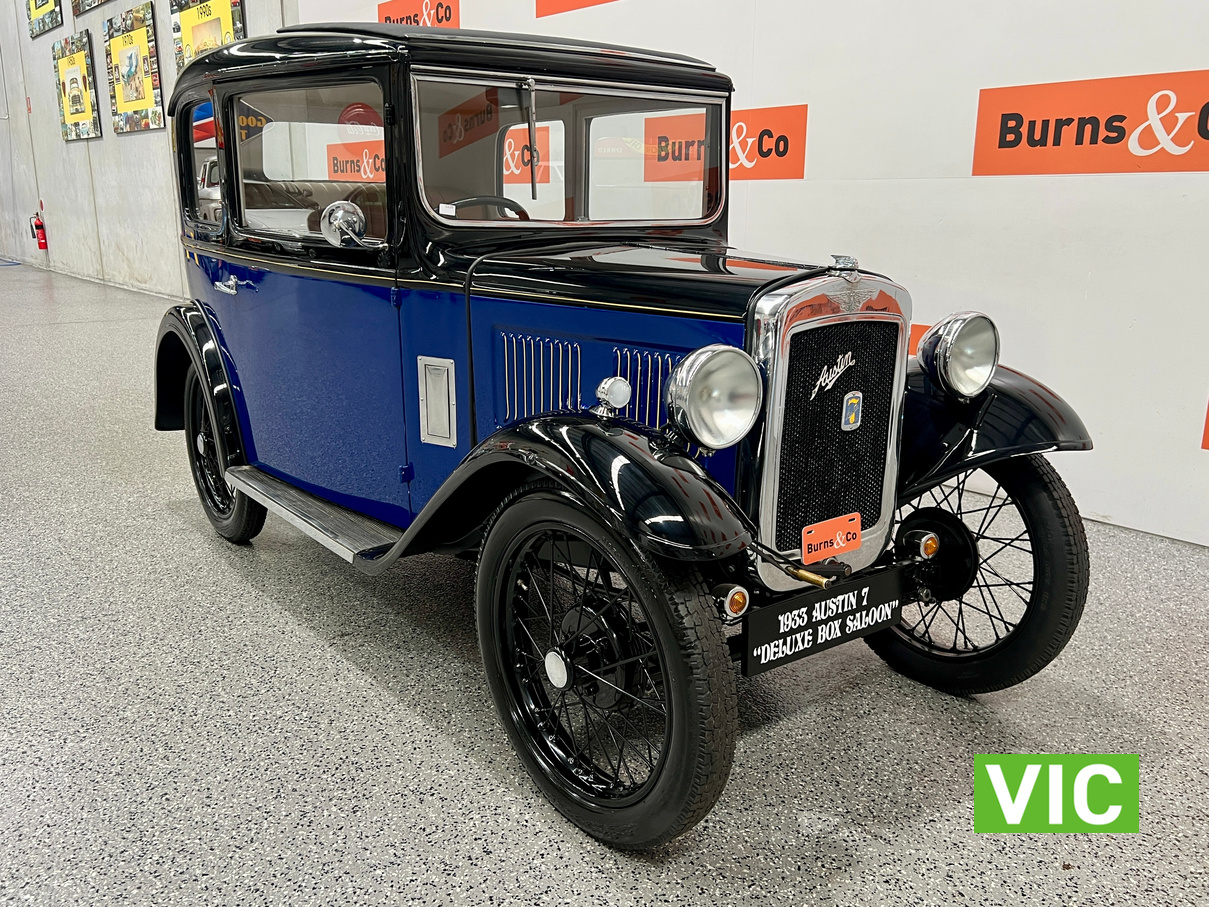 1933 AUSTIN 7 DELUX 4CYL MANUAL BOX SALOON 