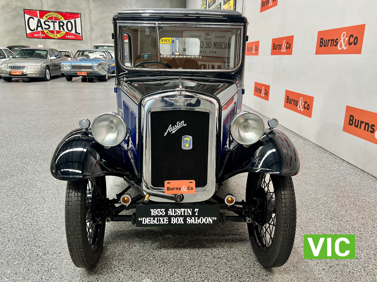 1933 AUSTIN 7 DELUX 4CYL MANUAL BOX SALOON 