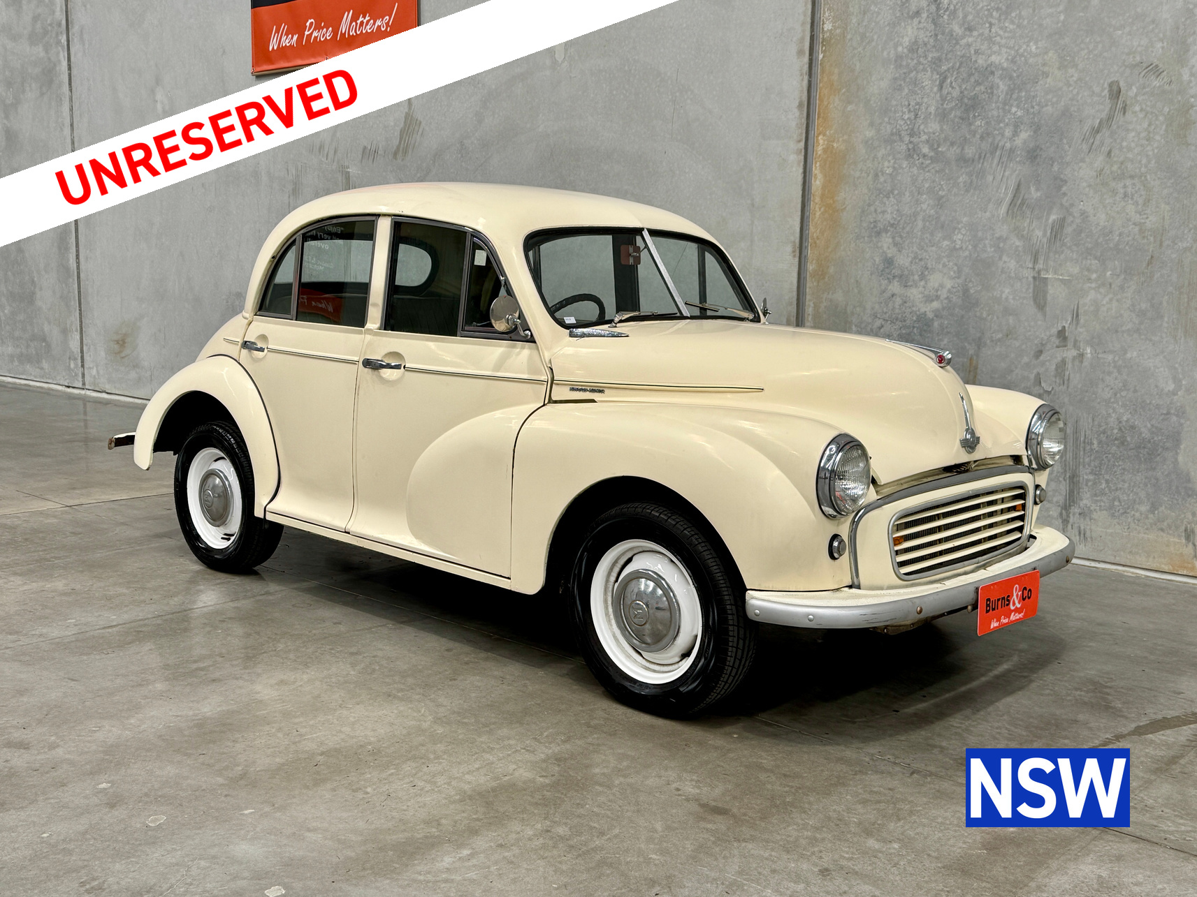 1955 MORRIS MINOR 4 CYL MANUAL SEDAN