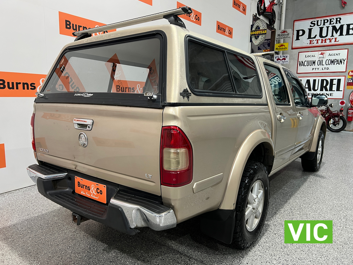 2003 HOLDEN RODEO LT 4WD TURBO MANUAL UTILITY 