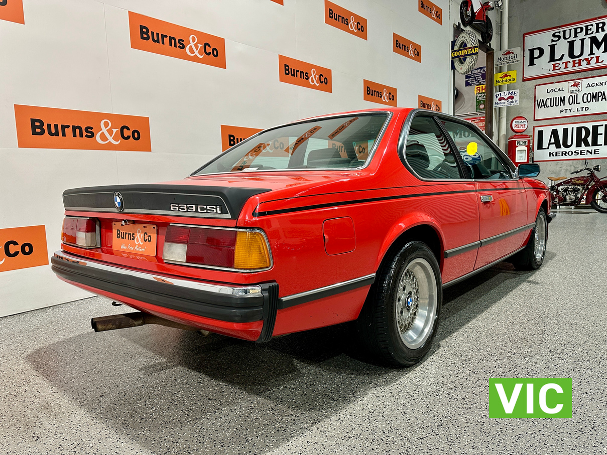 1977 BMW 633 CSI 6 CYL 3.2L MANUAL COUPE