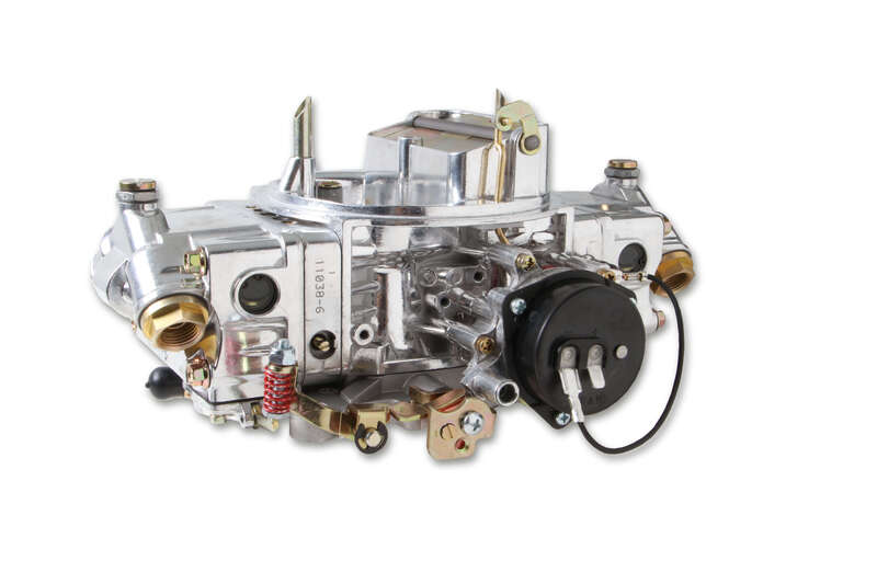 Holley Carburettor, Performance and Race, 650 CFM, 4150 Model, 4 Barrel, Electric, Gasoline, Shiny, Aluminum, w/ Electric Choke, Each