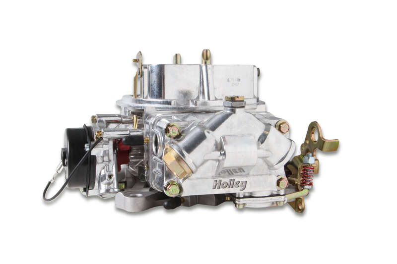 Holley Carburettor, Performance and Race, 650 CFM, 4150 Model, 4 Barrel, Electric, Gasoline, Shiny, Aluminum, w/ Electric Choke, Each