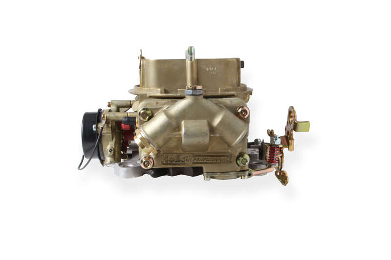 Holley Carburettor, Performance and Race, 750 CFM, 4150 Model, 4 Barrel, Electric, Gasoline, Gold Dichromate, Aluminum, w/ Electric Choke, Each