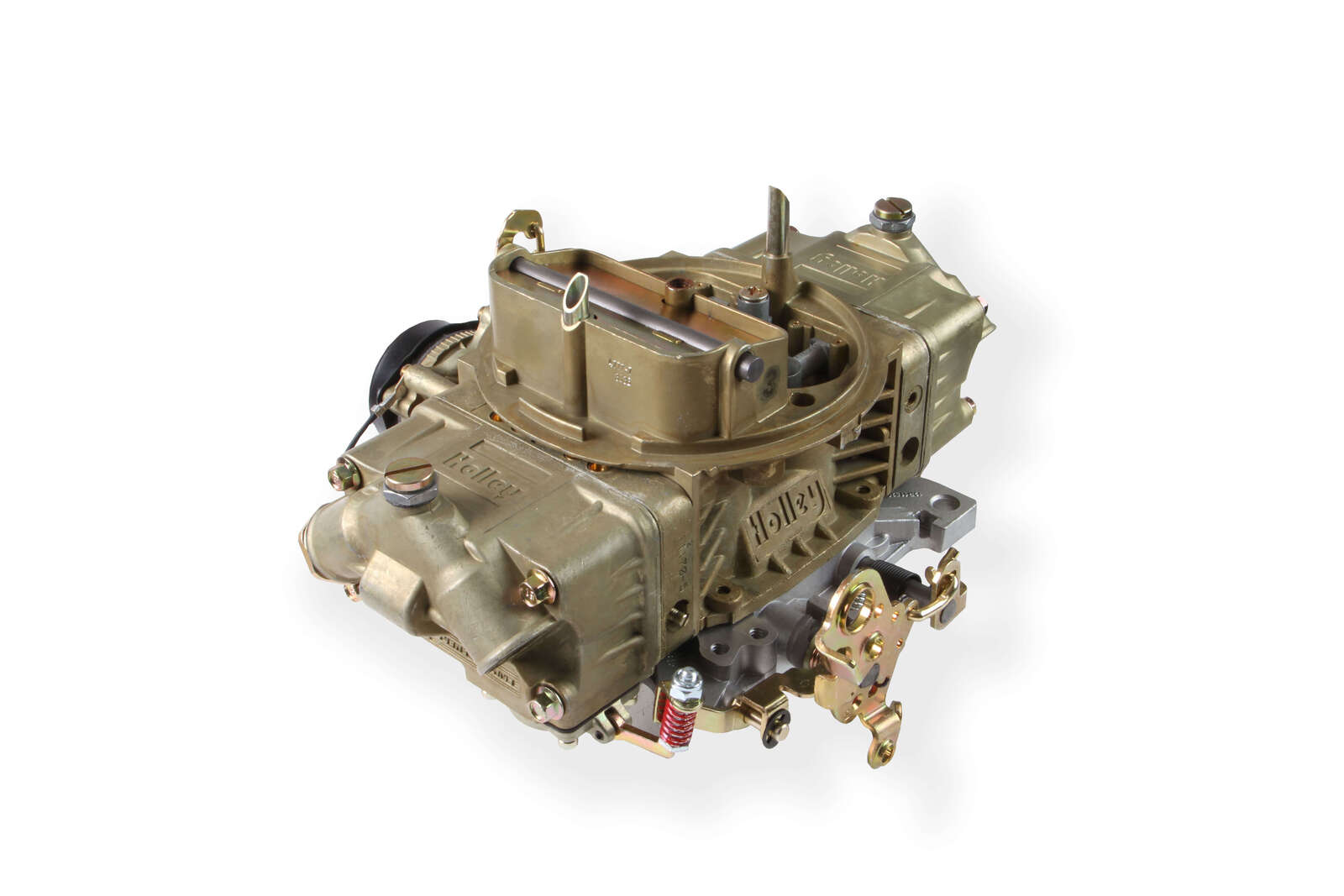 Holley Carburettor, Performance and Race, 750 CFM, 4150 Model, 4 Barrel, Electric, Gasoline, Gold Dichromate, Aluminum, w/ Electric Choke, Each