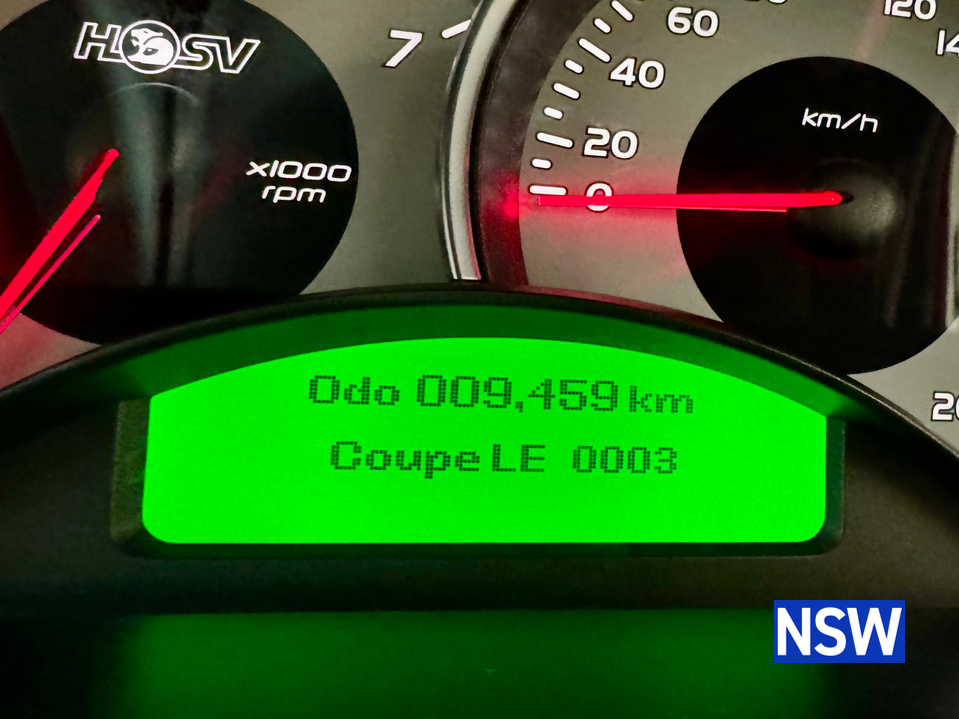2006 HOLDEN HSV GTO LE BUILD No3 V8 MANUAL COUPE