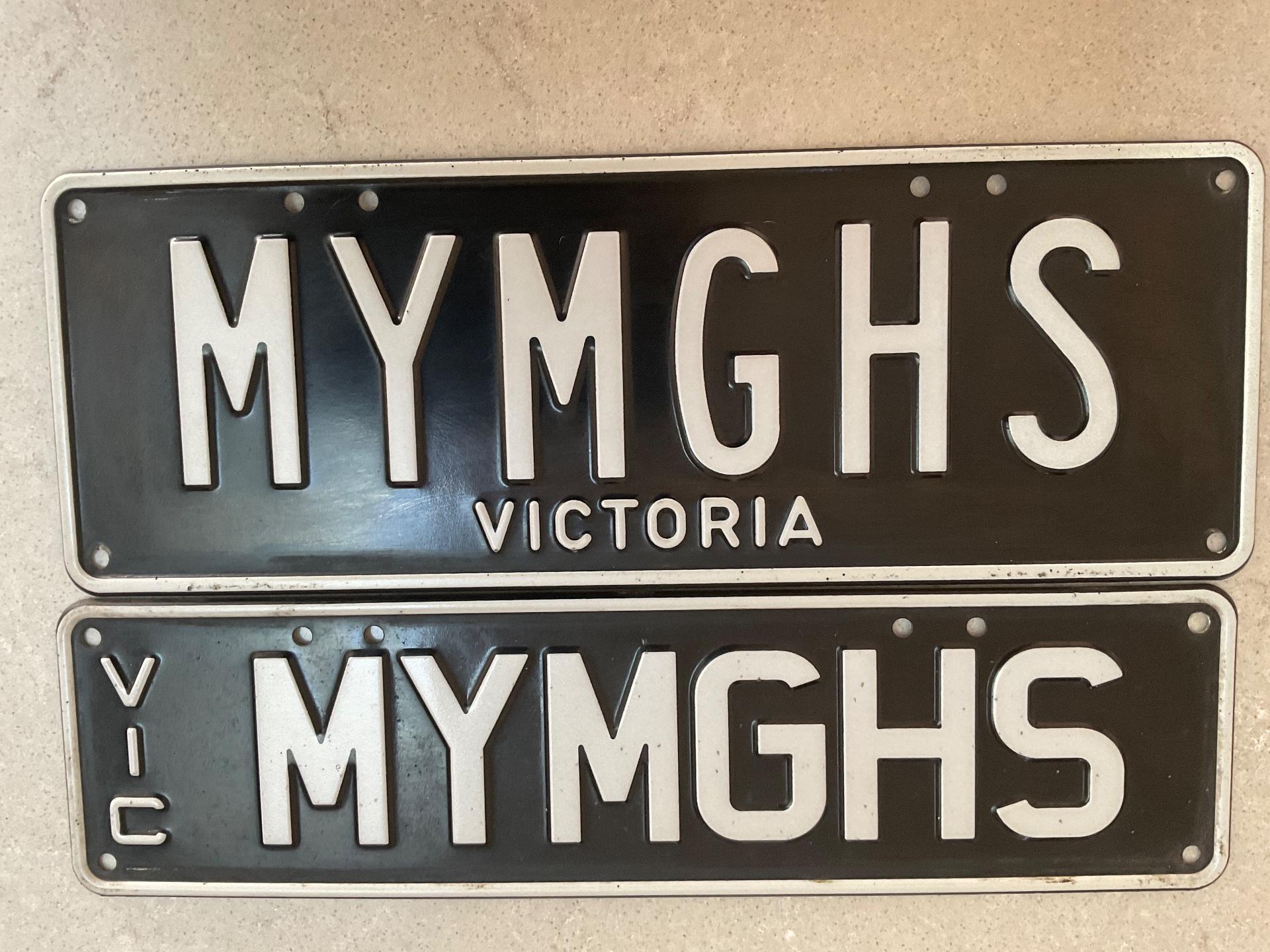 NUMBER PLATES: MYMGHS 