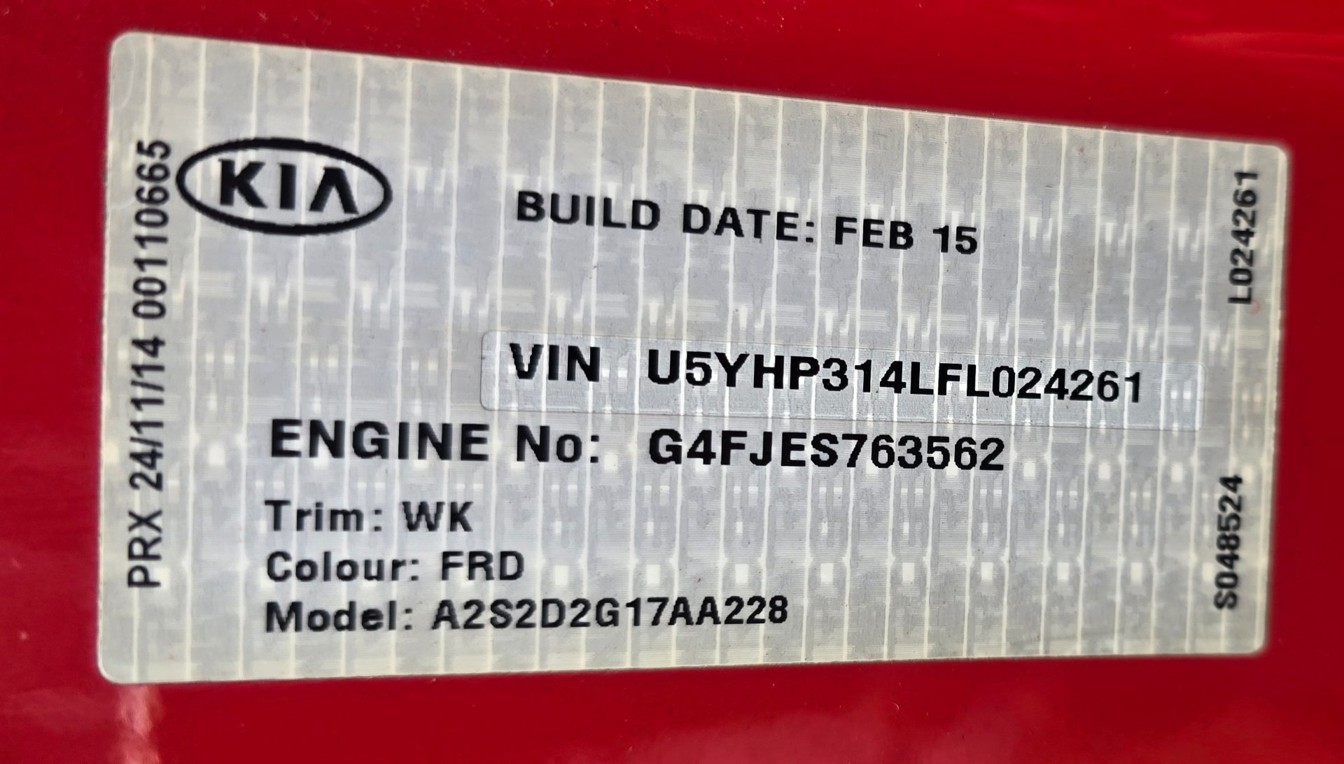 2015 KIA PRO CEE`D JD MY15 GT 6 SP MANUAL 3D HATCHBACK