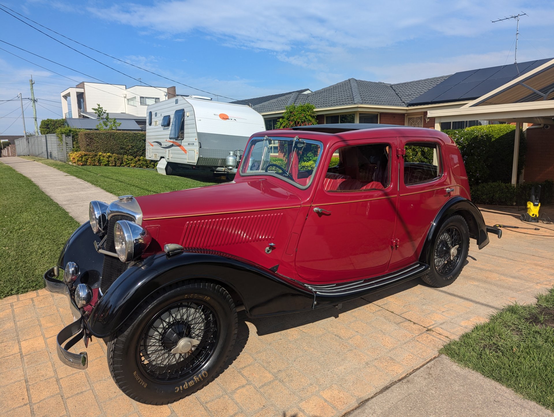 1935 RILEY MERLIN 4 SP MANUAL SEDAN