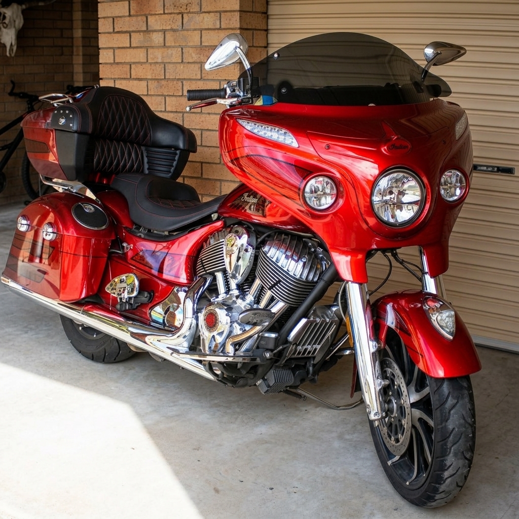 2017 INDIAN ROADMASTER BURGUNDY METALLIC CRUISER