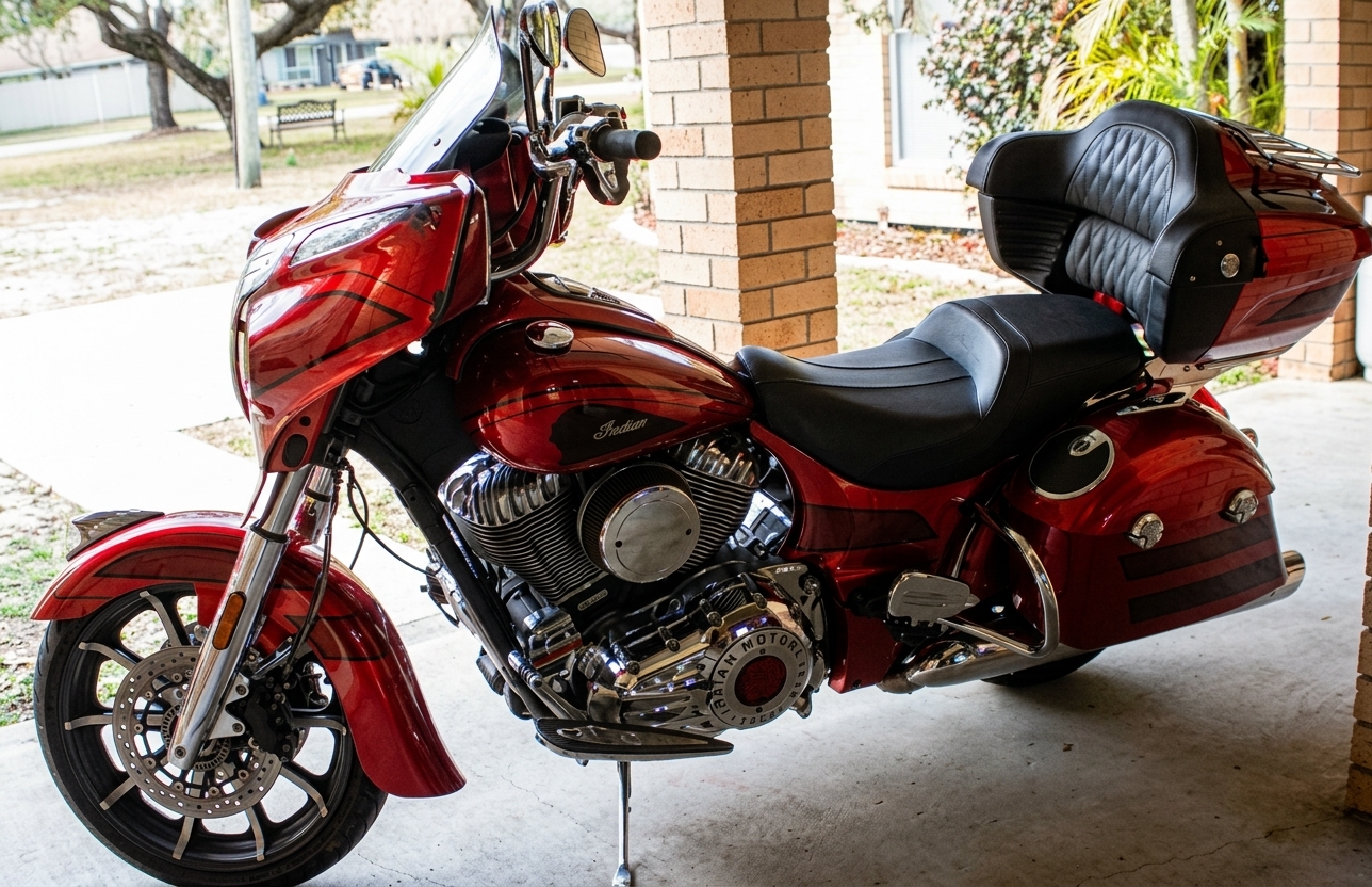 2017 INDIAN ROADMASTER BURGUNDY METALLIC CRUISER