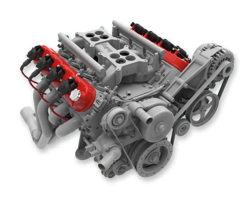 Holley Valve Cover, w/ Coil Mounts, Tall Height, GM LS Engines, Cast Aluminum, Gloss Red, Pair