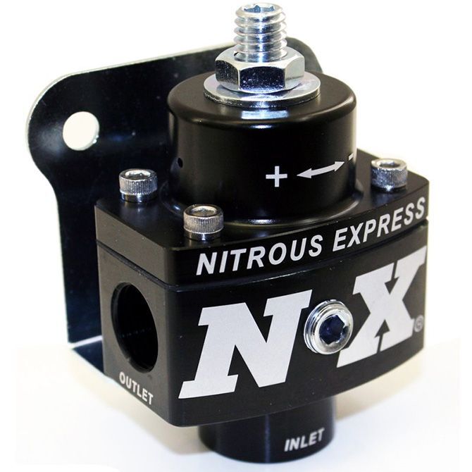 Nitrous Express Fuel Pressure Regulator, Aluminum, Satin, 1.5-11 psi, Each