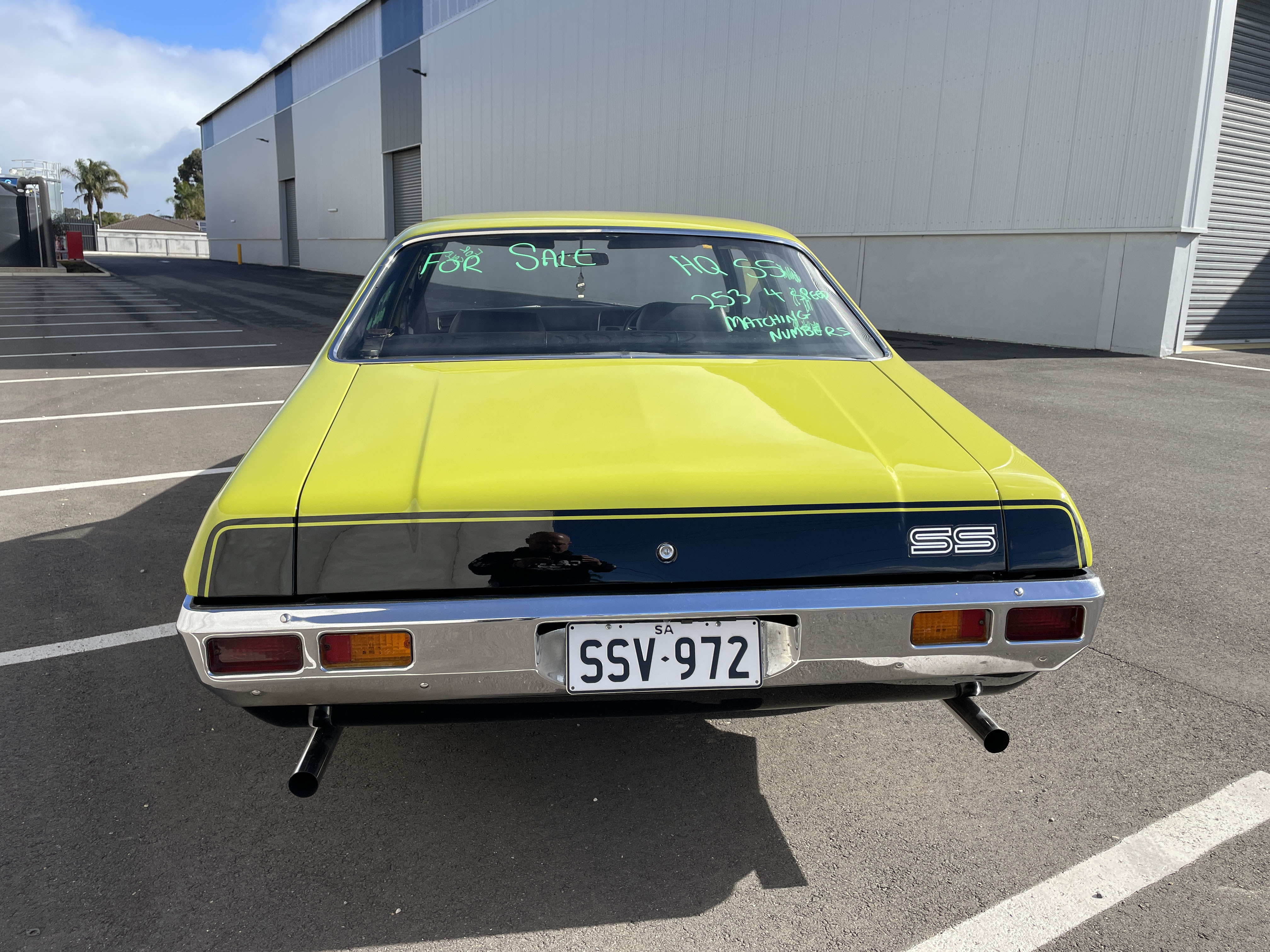 1972 HOLDEN HQ SS 4 SP MANUAL 4D SEDAN