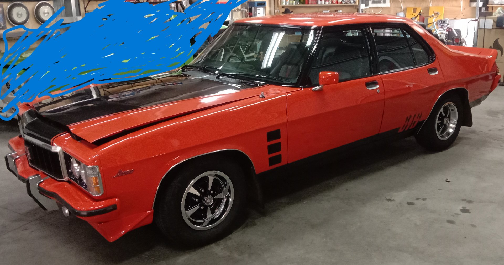 1977 HOLDEN MONARO HX GTS 3 SP AUTOMATIC 4D SEDAN