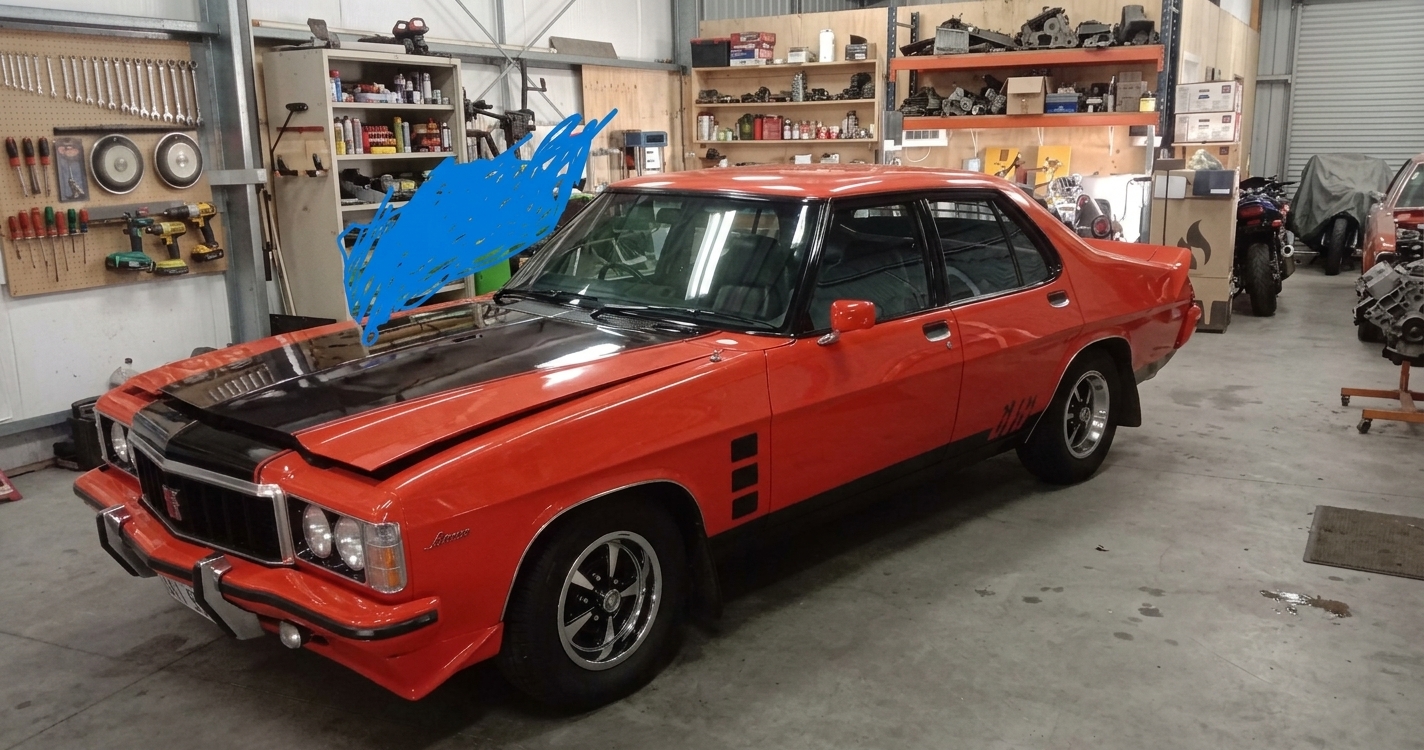 1977 HOLDEN MONARO HX GTS 3 SP AUTOMATIC 4D SEDAN
