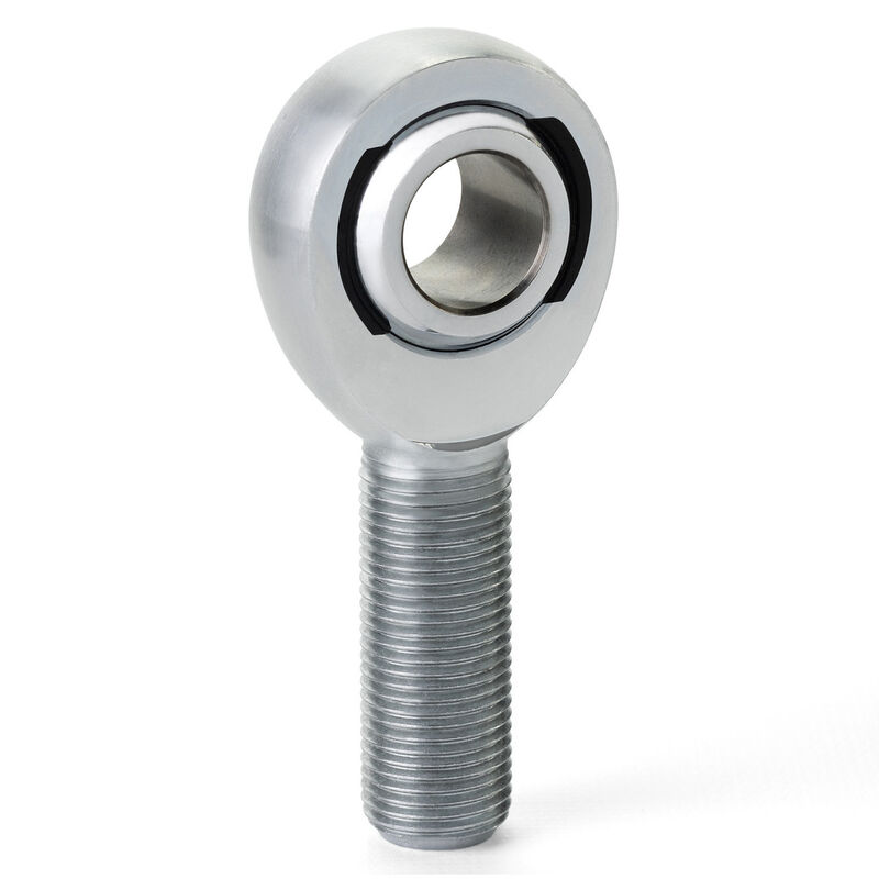 QA1 X Series Alloy Loader Slot Rod End, 3/8in. Bore, 3/8in.-24 RH Male Thread, PTFE Lined