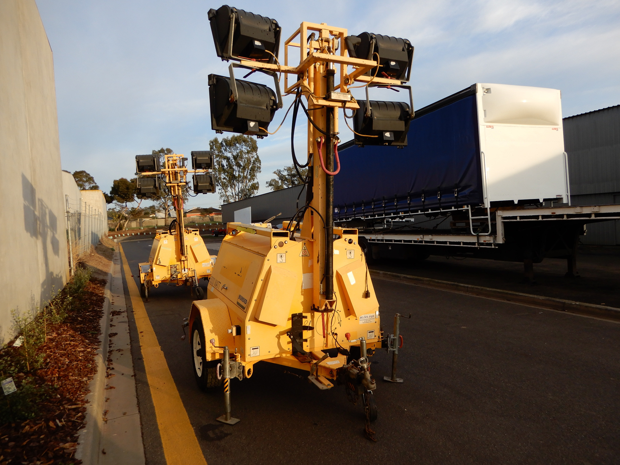 2007 BLISS FOX LIGHT TOWER TAG TRAILER