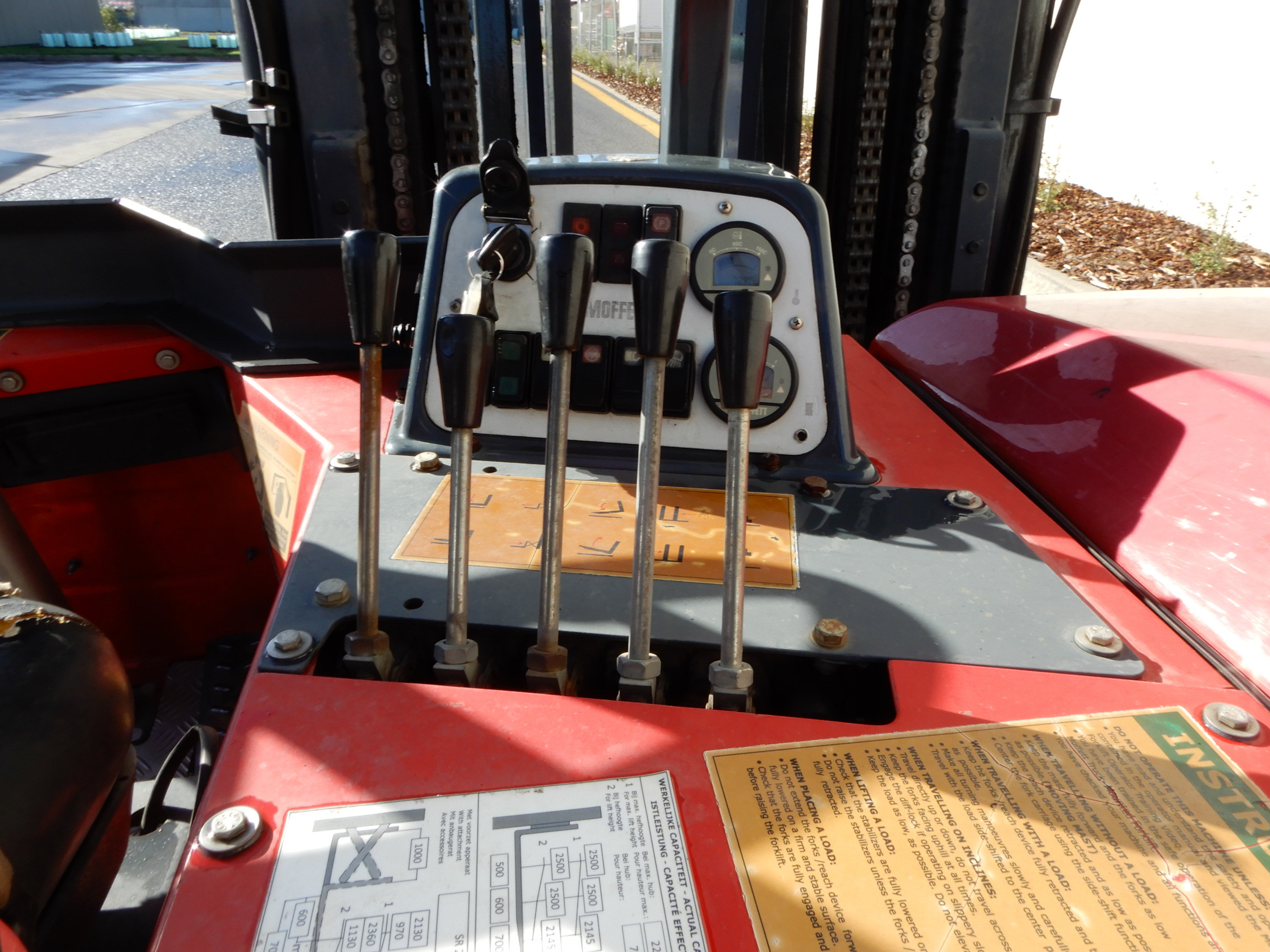 2009 MOFFETT M4 25.3 REACH FORKLIFT