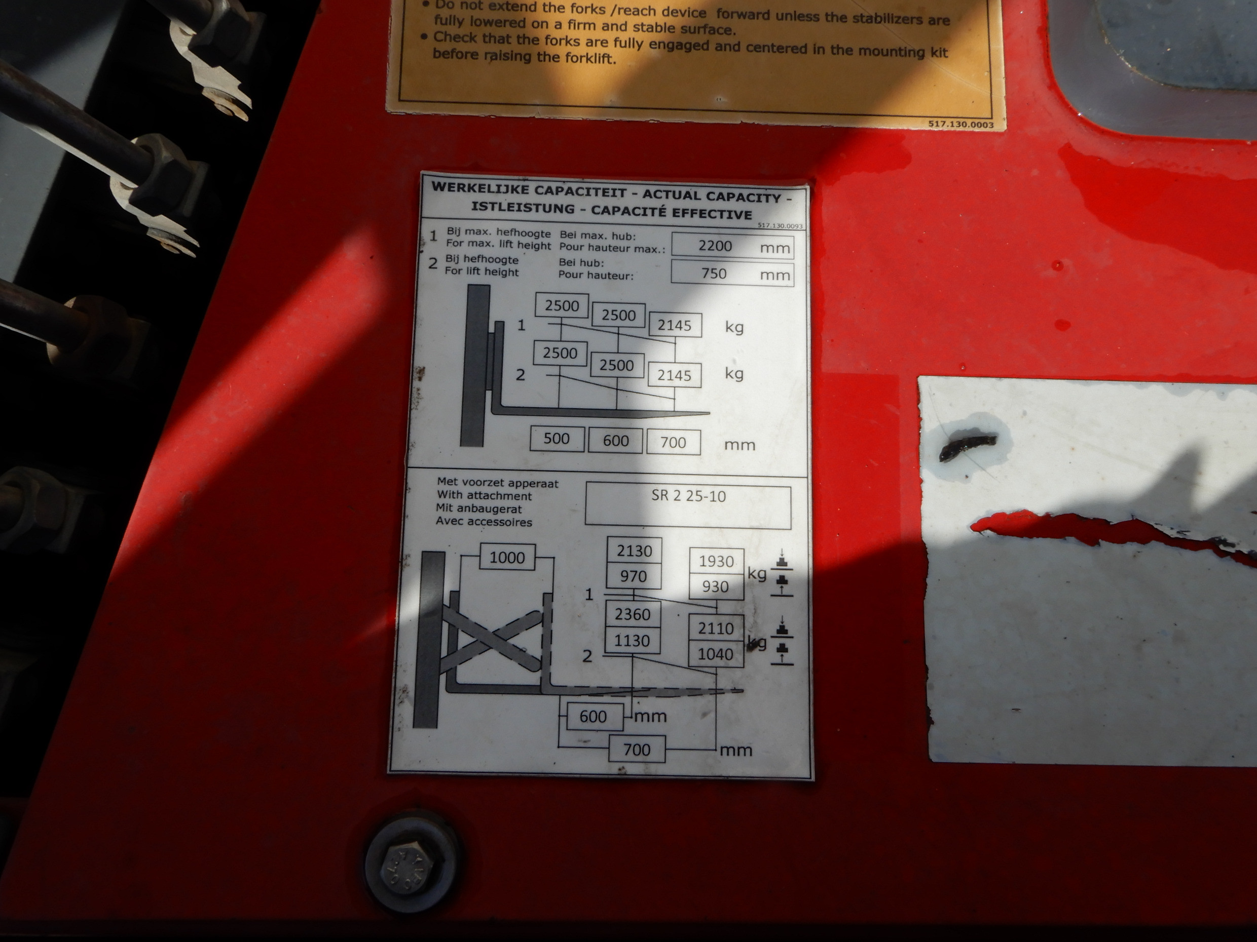 2009 MOFFETT M4 25.3 REACH FORKLIFT