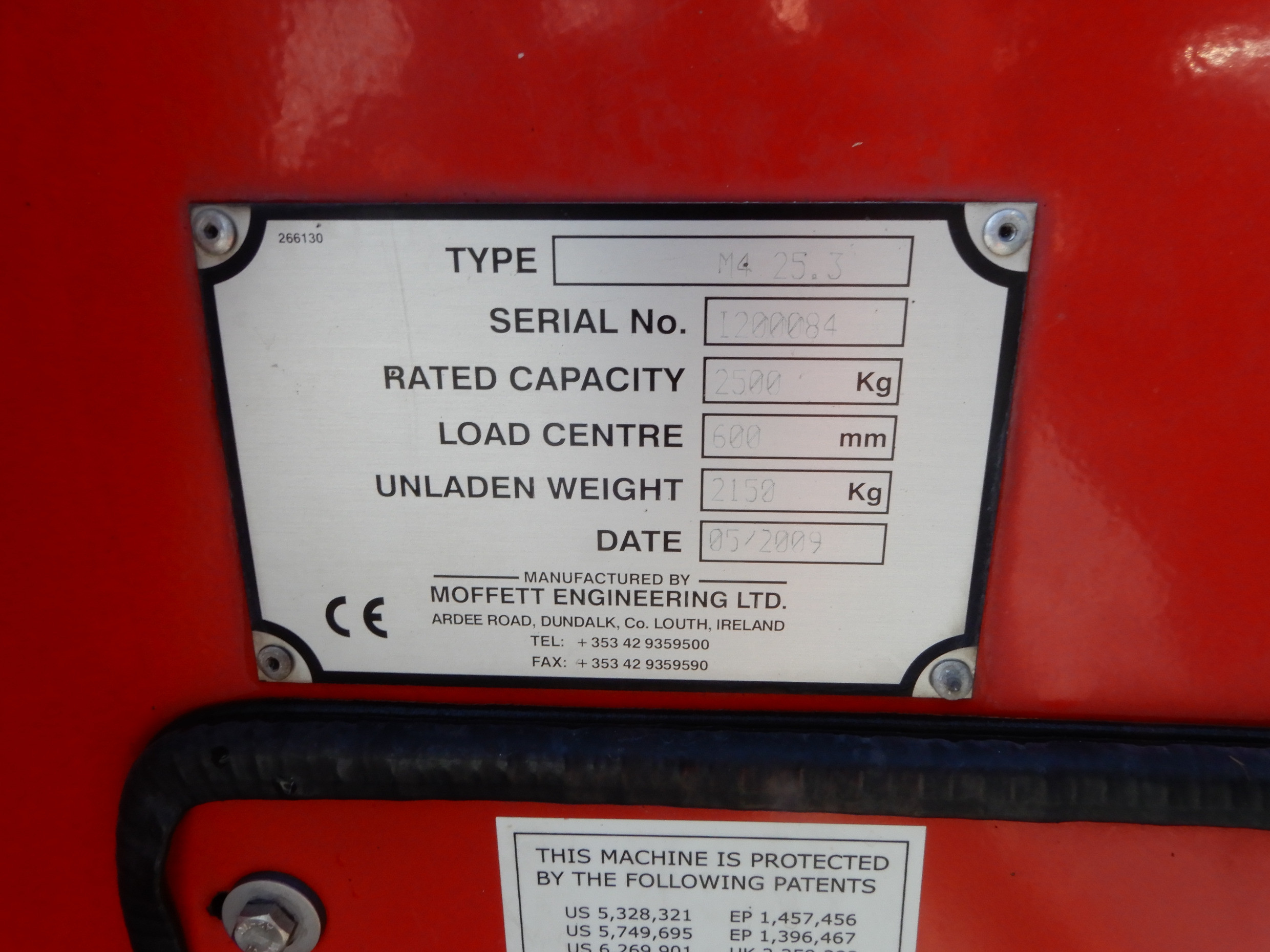 2009 MOFFETT M4 25.3 REACH FORKLIFT