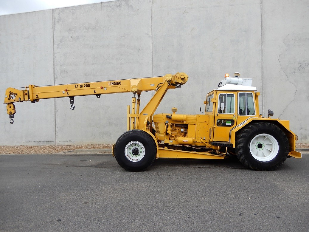 1986 LINMAC BHB MOUNTED CRANE TRUCK