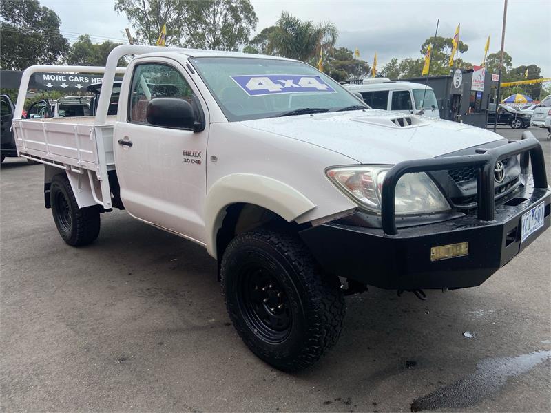 2010 TOYOTA HILUX 4 X 4 SR 2DR MAN 5SP 3.0DT SINGLE CABCAB CHASSIS
