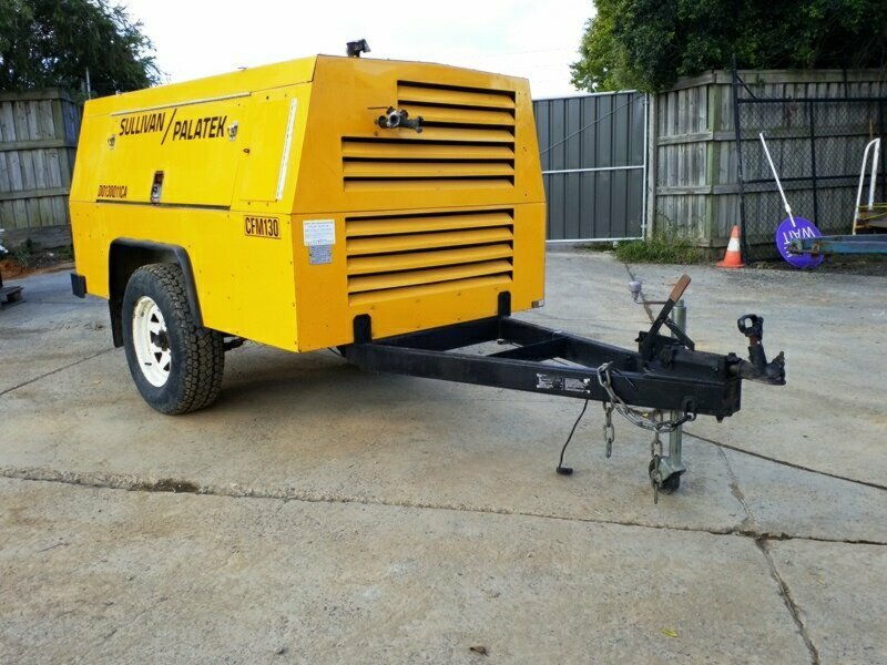 2005 SULLIVAN PALATAK D013Q11CA SINGLE AXLE COMPRESSOR MOUNTED