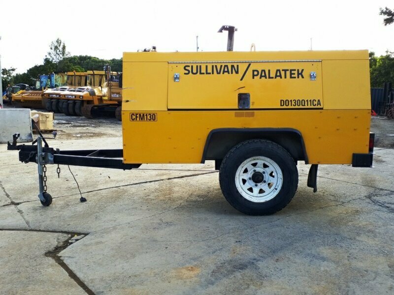 2005 SULLIVAN PALATAK D013Q11CA SINGLE AXLE COMPRESSOR MOUNTED