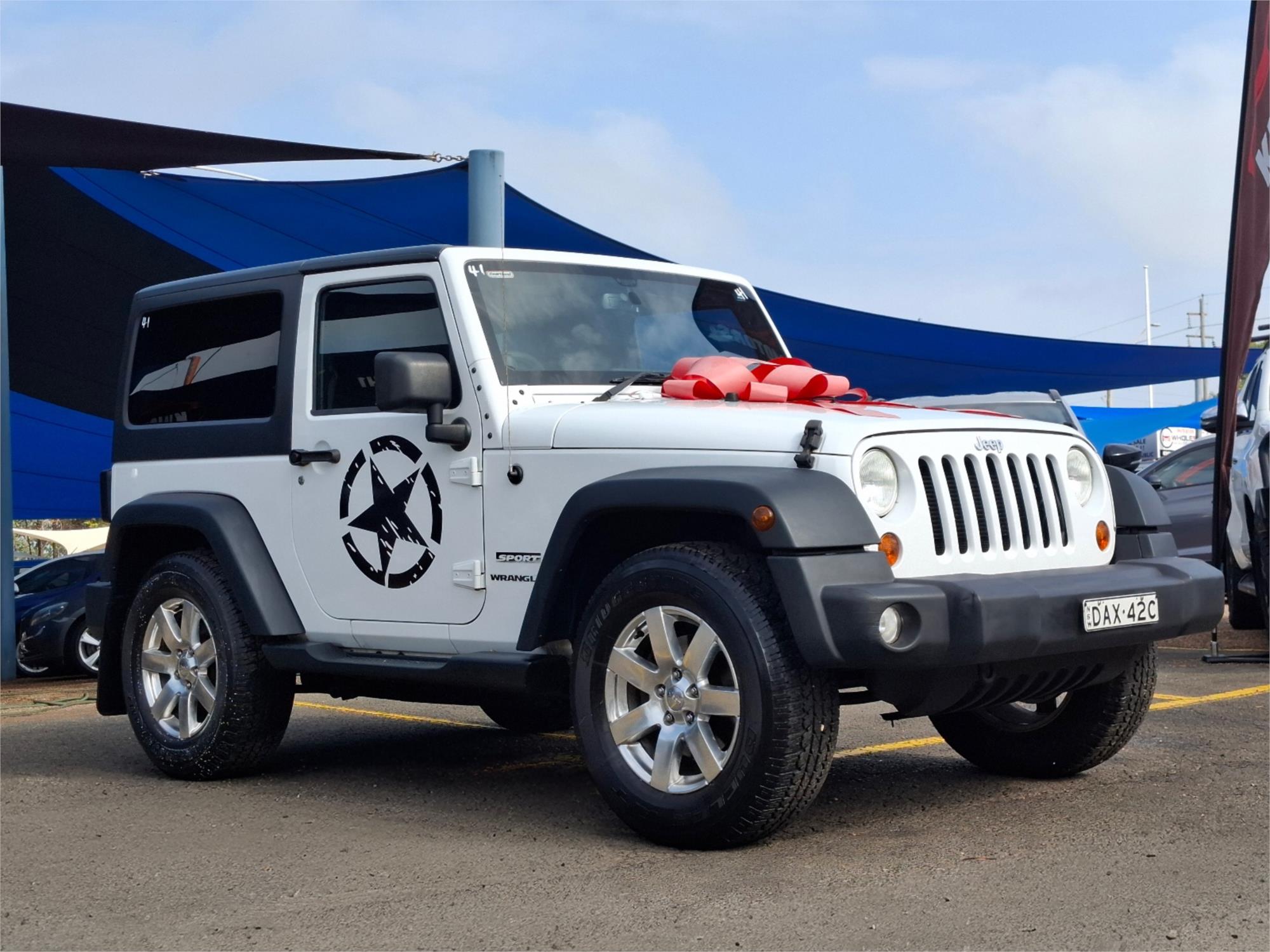 2013 JEEP WRANGLER JK MY13 SPORT (4x4) 5 SP AUTOMATIC 2D SOFTTOP
