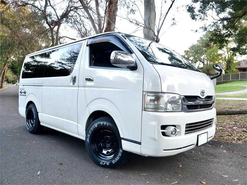 2008 TOYOTA HIACE KDH206R REGIUS ACE S-GL 4WD 5 SEATS AUTOMATIC VAN