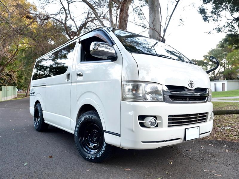 2008 TOYOTA HIACE KDH206R REGIUS ACE S-GL 4WD 5 SEATS AUTOMATIC VAN