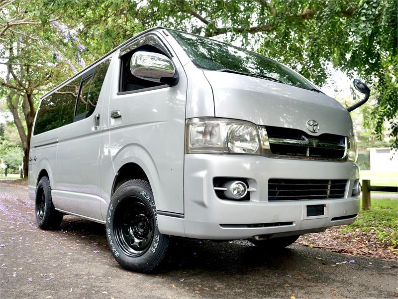 2005 TOYOTA HIACE KDH205R MY06 UPGRADE SUPER GL 4WD AUTOMATIC WAGON CAMPER
