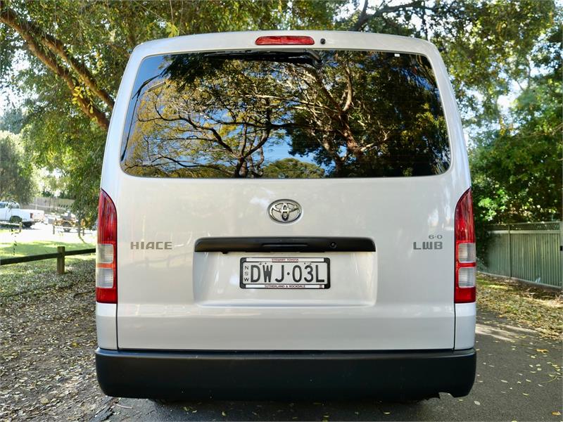 2018 TOYOTA HIACE KDH201R MY16 LWB 4 SP AUTOMATIC 4D VAN